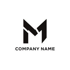 Modern Letter M Logo Design with Geometric and Abstract Elements.