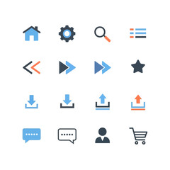 Set of Flat Design Icons for Web and Mobile Applications.