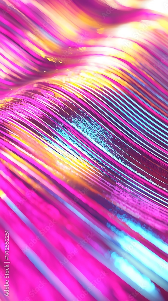 Poster vibrant and colorful abstract background with smooth textures and glowing light reflections in pink 