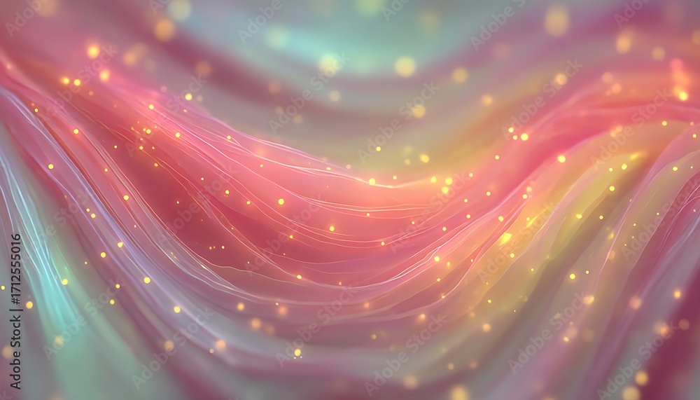 Fototapete ethereal swirls of colorful light creating a dreamlike abstract background with bokeh effect and sof