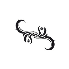 Obraz premium Vintage Floral Ornament Divider