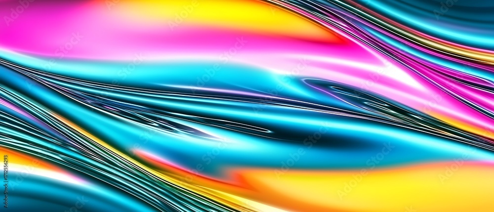 Poster vibrant fluid patterns of colorful swirls in dynamic motion and flowing textures for abstract backgr
