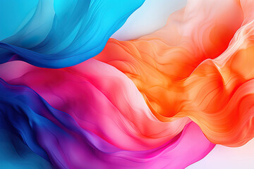Abstract flow with bright colors and random spots enhancing the vibrant background