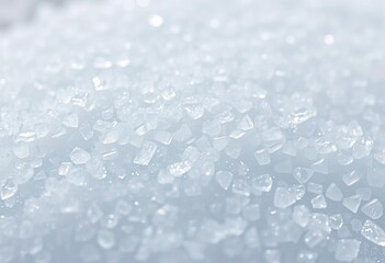 Close-up of finely shaved ice, glistening texture, frosty background,  finely chopped ice,  cocktail