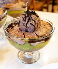 Chocolate and Avocado Ice Cream Dessert