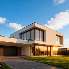 modern house in the city