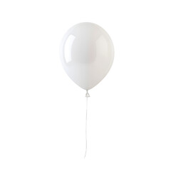Elegant White Balloon with String for Creative Designs
