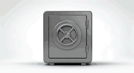 Secure Silver Vault Symbol of Protection and Safety