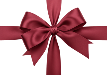 Isolated Holiday gift ribbon with elegant design for birthdays and celebrations