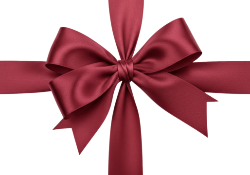 Isolated Holiday gift ribbon with elegant design for birthdays and celebrations