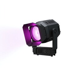 Concert Spotlight with Rotating Head and Violet Glow  Studio Lighting Fixture