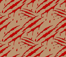 Allover pattern seamless pattern Tiger motive pattern beautiful pattern digital design textile print fish pattern 