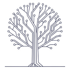 abstract tree vector