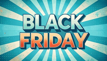 Retro Black Friday sale banner