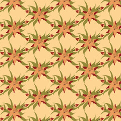 Autumn floral pattern stylized leaves fall foliage with vibrant leaves seasonal themed background illustration  wrapping paper, textiles, fabric, card, backgrounds, seasonal products, stroy,