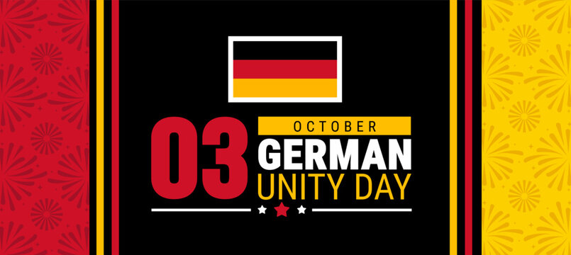 germany or german unity day background, banner, card or poster design template is observed every year during October, to raise awareness about the mission. Vector illustration.