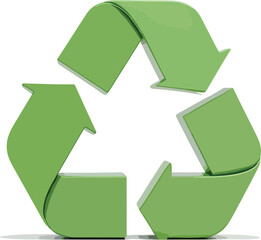 The universal symbol for recycling, representing environmental sustainability and eco-friendly practices
