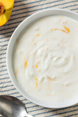 Homemade Healthy Peach Yogurt