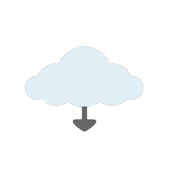 cloud computing concept on white background