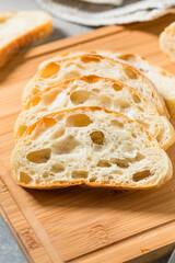Homemade Crusty Ciabatta Bread Loaf