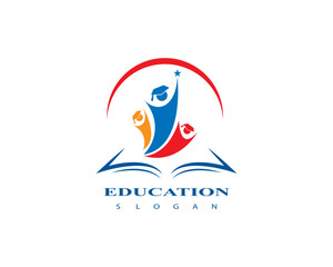 Education logo design vector template