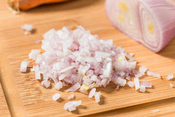 Organic Raw Cut Diced Shallot Onion