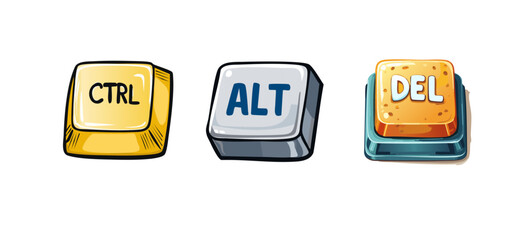 Ctrl Alt Del keyboard key