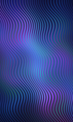 Abstract blue and purple wavy background with dimensional and three-dimensional visuals