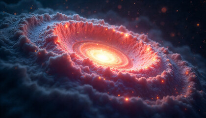 At Cosmic Dawn: A Primordial Rotating Disk Hosting at Least Fifteen Dense Star-Forming Clumps
