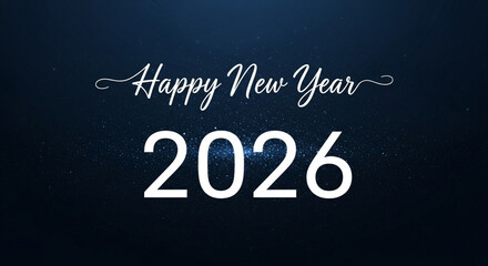 Happy New Year 2026 Sparkling New Year s Eve Greeting Card Design