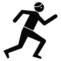 person running vector icon