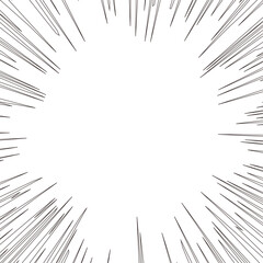 正方形の透過集中線