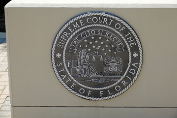 Seal of Supreme Court Building Tallahassee Florida 09.15.2025