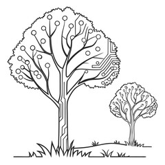 vector illustration of a tree