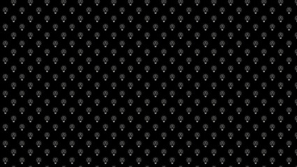 Seamless light bulb pattern on black background for creative design and ideas concept