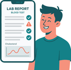 Remote Lab Test Results App Vector

