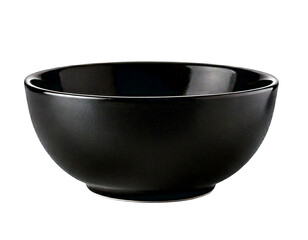  black bowl isolated on transparent png 