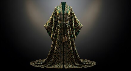 Elegant Draped Formal Gown.