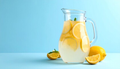 Summer Lemonade Pitcher with Citrus Slices