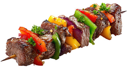 Traditional Wood-Fired BBQ Grill with Juicy Steaks Cooking Over Open Flames