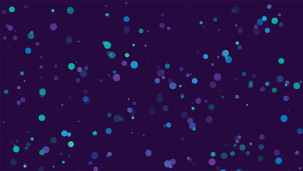 Abstract Circular Design Floating Against Deep Purple Background For Modern Projects