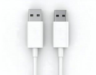 USB Cable with White, Connector, and Tech.