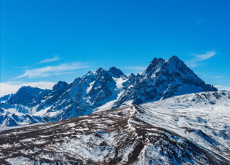 The landscape of Baima Snow Mountain in Yunnan	