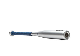 Isolated aluminum baseball bat ready for a homerun in the baseball game equipment