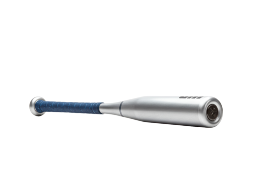 Isolated aluminum baseball bat ready for a homerun in the baseball game equipment