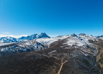 The landscape of Baima Snow Mountain in Yunnan	