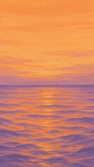 Obraz premium Vibrant sunset ocean waves