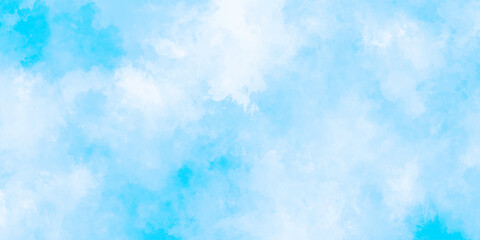 Abstract grunge sky blue soft painted watercolor paint splash. inspiring views of fluffy clouds blue sky background. cloudy blue sky various natural clouds and smoke. morning cloud in the sky.