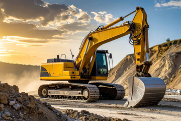 Heavy Industrial Machinery in Quarry
