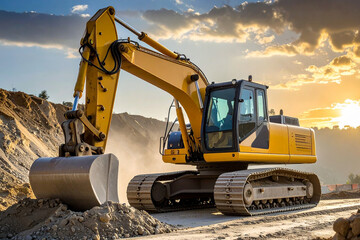 Heavy Industrial Machinery in Quarry